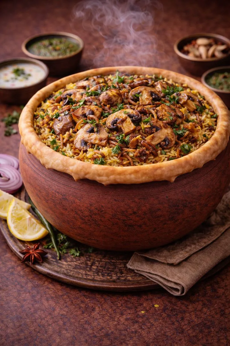 Mushroom Biryani